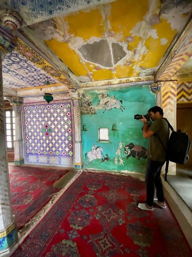 Photographer Hashim Badani shooting at the Juna Mahal in Dungarpur and at a wedding processional in Nathdwara Photographer Hashim Badani shooting at the Juna Mahal in Dungarpur and at a wedding processional in Nathdwara